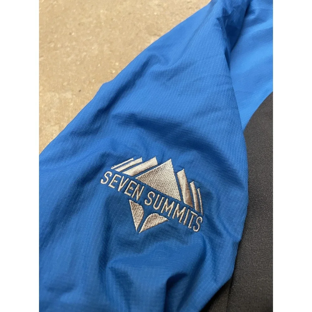 The North Face Jacket Mens Large Blue Black Summit Series Seven Summits‎ Hooded